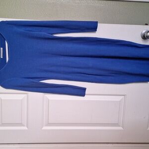 Glostory Womens Knee Length Long Sleeve Knitted Ribbed Bodycon Sweater Dress